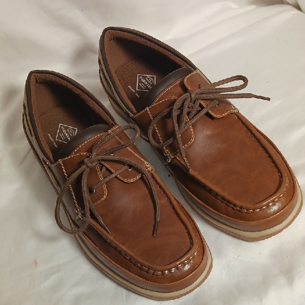 St John's Bay SJB Locke Boat Shoes Tan NIB
